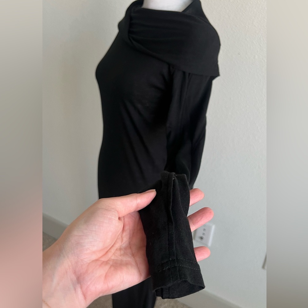 Ann Demeulemeester Black Wool blend Long Sleeve Dress - Picture 7 of 15